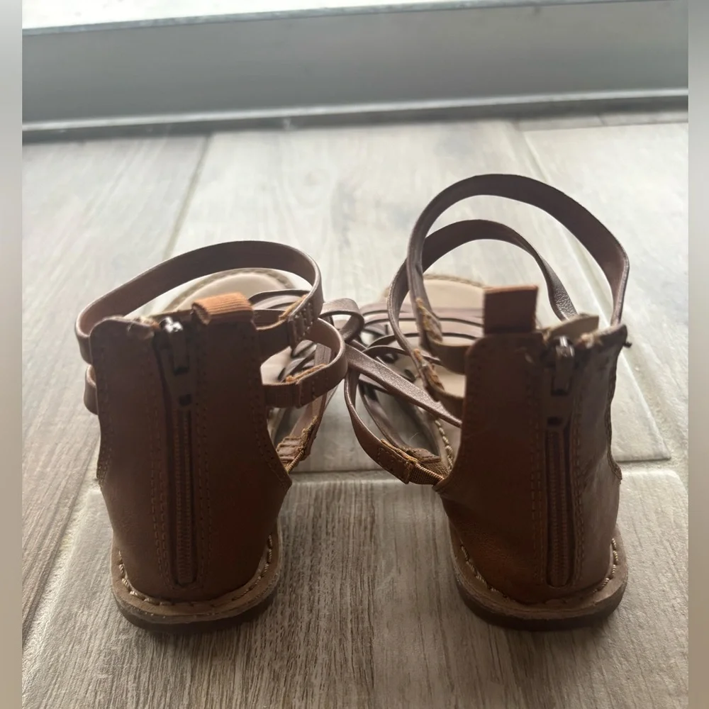 Brown Strappy Sandals kids size 9 in great condition